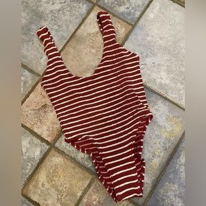 BOUND By BOND-EYE : Mara One-Piece Swim Suit : Cranberry Stripe